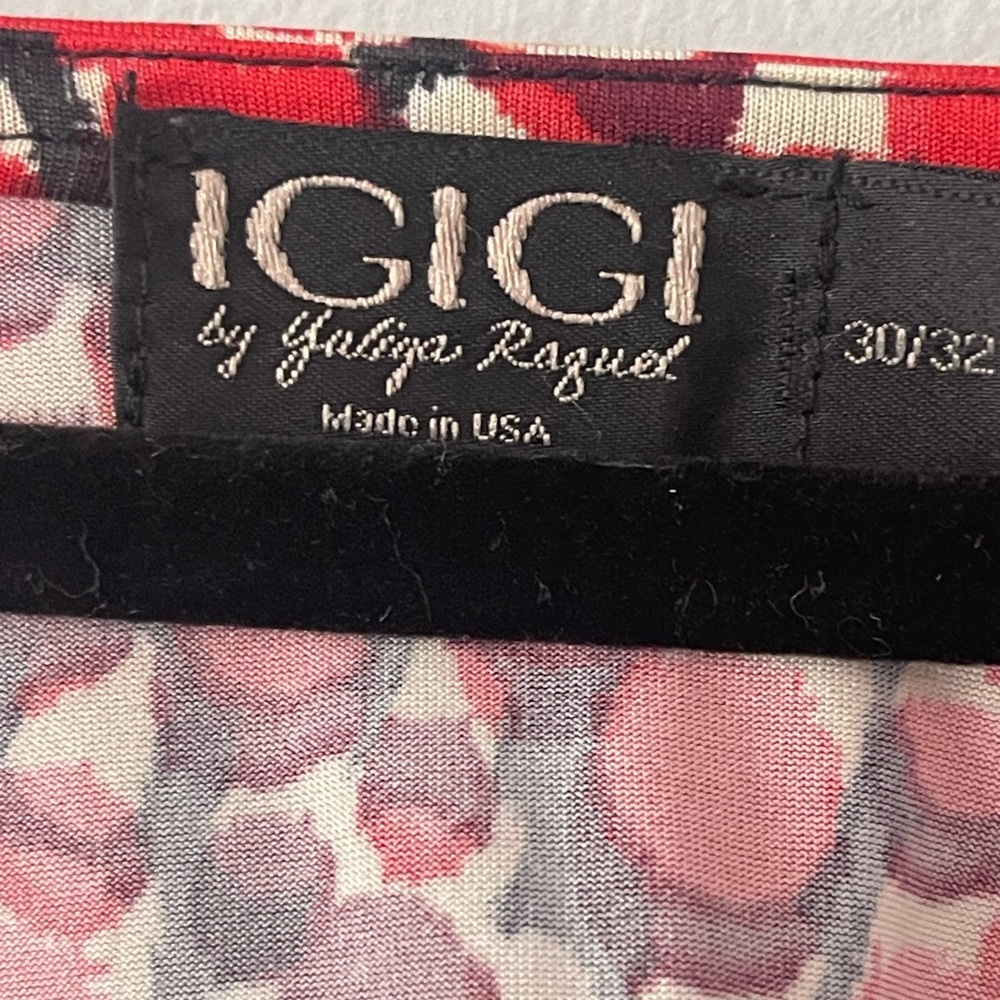 🌹 IGIGI by Yuliya Raquel Red Print Twist-Front Dress l Size 30/32 l Poshmark - Picture 6 of 7